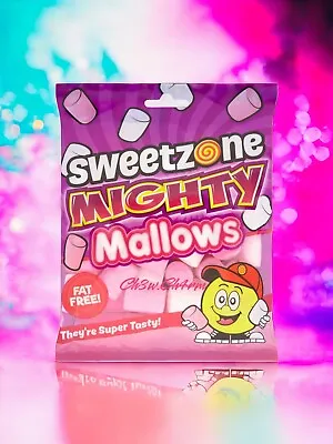 SweetZone Mighty Mallows: Halal HMC Pink & White Marshmallows - 140g Pack • £1