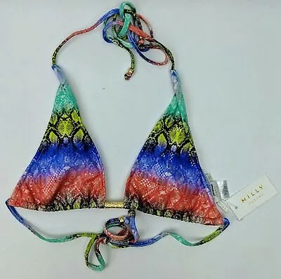 Milly Cabana Bikini Top Size Petite Multi-Color • $18