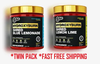 $74.98 • Buy Bsc Hydroxyburn Shred Fat Burner / Weight Loss Oxyshred Twin Pack.