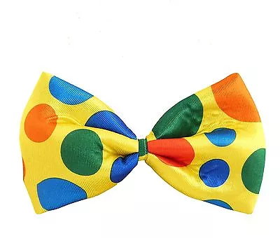 Jumbo Bow Tie Spooty Polka Dot Fancy Dress Accessory Clown  Fancy Party Night • £3.79