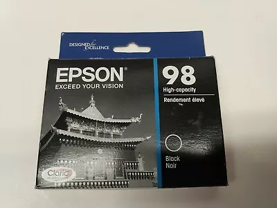 Epson 98 High Capacity New Black Ink Cartridge Expired 2018 • $24.95