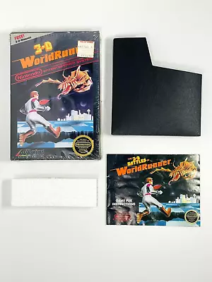 3-D WorldRunner (1987) - Nintendo NES - Authentic Box And Manual Only - No Game • $30