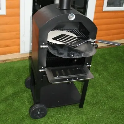 Outdoor Garden Barbecue 12  Pizza And Grill Oven Portable Pizza Maker BBQ Smoker • £189.95