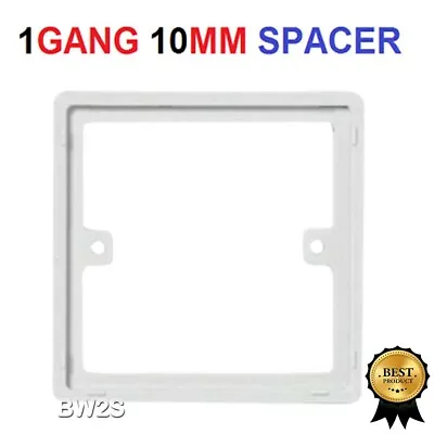 £2.24 • Buy Bg Socket Spacer Frame 10mm 1g Single 2g Double Light Switch Back Box Plate