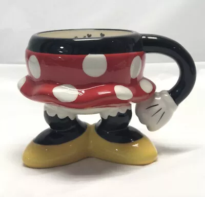 DISNEY PARKS Minnie Mouse Bottom Legs Polka Dot Skirt Coffee Mug / Tea Cup • $12.99