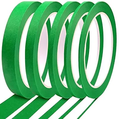 5 Rolls Pinstripe Tape Masking Tape 1/16 1/8 1/4 1/2 3/4  Thin Painters Mask • $14.59