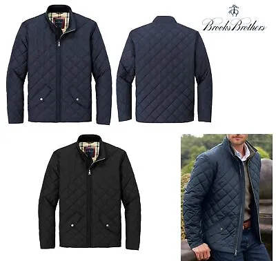 Men's Diamond Quilted Insulated Jacket Resists Water Hand/chest Pockets Xs-4xl • $127