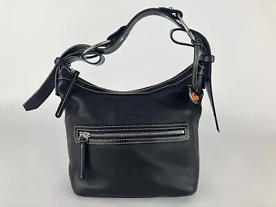 Dooney & Bourke Black Medium Pebbled Leather Hobo Shoulder Handbag • $50