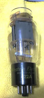 Western Electric 422A Vacuum Tube Gray Plate 131 Date Code. Tested On TV10D • $500