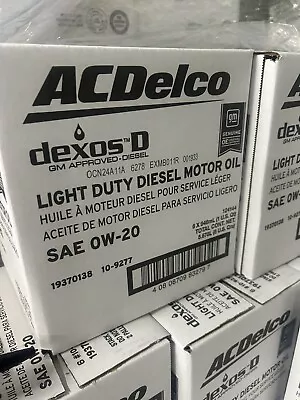 6 Qts - 19370138 AC Delco Motor Oil 0W-20 Dexos D 10-9277 For Your GM 3.0 Diesel • $49.99