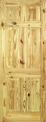 Internal Knotty Pine 6 P Solid Fire Rated FD30 Door FACE EDGE DEFECT • £54.99