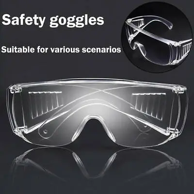 Clear Safety Anti Fog Goggles Glasses For Work Lab Outdoor Eye Protection US • $5.36