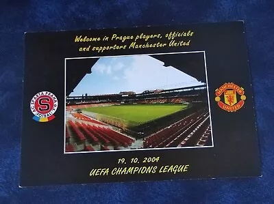 Ac Sparta Praha Vs Manchester United Postcard. 2004. Uefa Champions League • £2.99