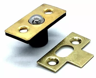 £1.99 • Buy BALES CATCH 36mm Roller Ball Brass Plate Mortice Door Latch & Strike Plate (141)