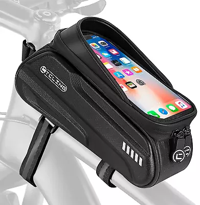 WOTOW Bike Front Frame Bag Waterproof Hard EVA Bicycle Phone Holder Bag... • $19.99