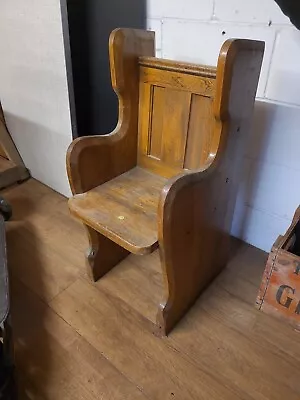 £80 • Buy  Rustic Childs Size  Chair Church Pew Settle Monks Bench /  Seat 