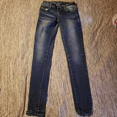 Premium Vanity Collection Jeans Womens 26x33 Blue Mid Rise • $25