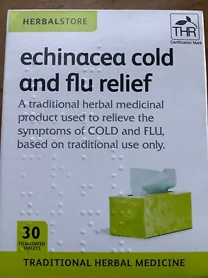 Herbalstore Echinacea Cold And Flu Relief Expiry 07/2026 Free P&p Thr • £6.75