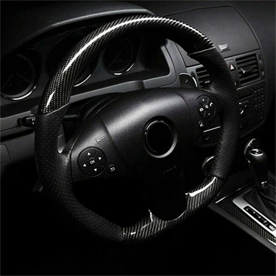 $16.99 • Buy 7D Ultra Glossy Carbon Fiber Vinyl Car Wrap Film Bubble Free Parts Accessories