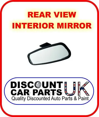 Rear View Mirror Stick On Universal Fit Interior Glass Windscreen Front Window • £9.99