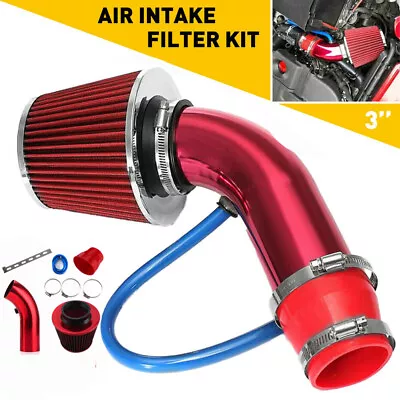 Cold Air Intake Filter Induction Kit Pipe Power Flow Hose System Accessories EOJ • $40.99