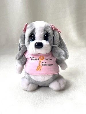 £18.50 • Buy Vintage 1986 Sad Sam Plush 8.5” Applause Soft Toy 21st Birthday Puppy Collectors
