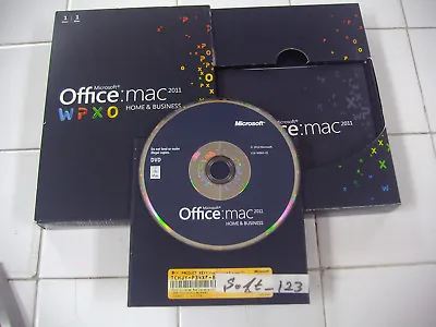 MS Microsoft Office MAC 2011 Home And Business Full Retail English Box Version  • $89.96