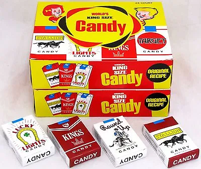 $24.99 • Buy Worlds King Size Candy Cigarettes 2 Boxes 48 Packs Total Bulk Sticks Candies