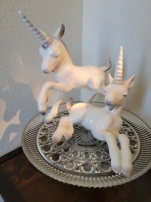 Vintage Ceramic Unicorns By Rutledge  • $250