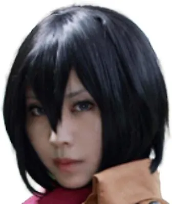 King Of Otaku Cosplay Wig For Attack On Titan Mikasa Ackerman • $39.85