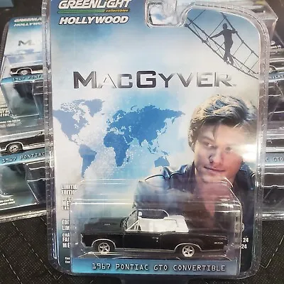 Lot Of 6 Pcs Greenlight Macgyver Tv Series 1967 Pontiac Gto Convertible 1/64 Blk • $59.99