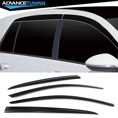 For 15-21 Volkswagen Golf MK7 Dark Smoke Window Visors Rain Sun Guard Windshield • $30.99