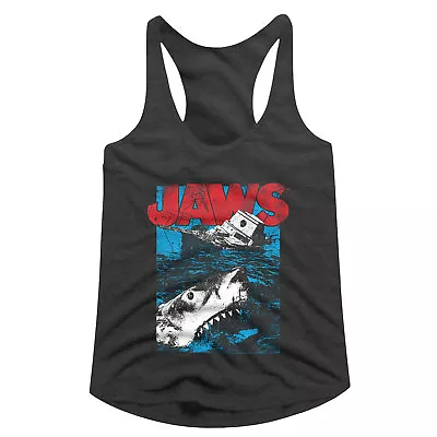 Jaws 70's Movie Watch Out Orca Sinking Shark Lurking Womans Tank Top T Shirt • $39.66