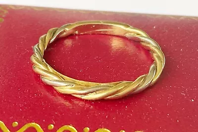 Estate Vintage 18k Cartier Three Color Twisted Band Ring AS IS • $678.80