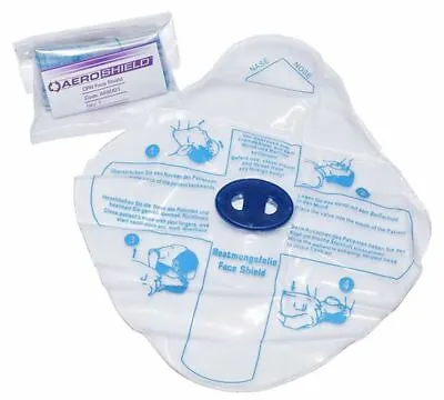 CPR Resuscitation Face Shield With ONE WAY VALVE First Aid Resus Mouth To Mouth • $5.50