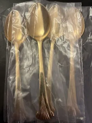 New Espresso Spoons Mini Coffee Spoon Set Stainless Steel Gold Color • $15