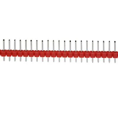 10PCS 40Pin 1x40P Male 2.54mm Breakable Pin Header Strip 40P Red Color • $1.31