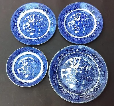 Vintage Assorted Blue Willow Pieces Maddock Steventon Made In England • $23.70