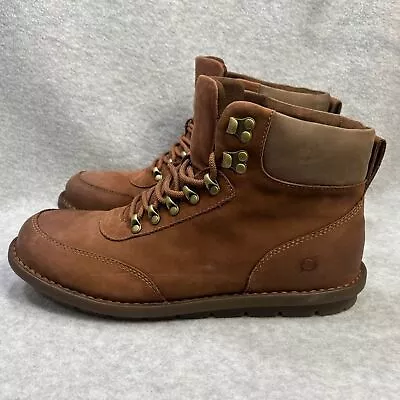 Born Men's Boots Size 11.5 Scout Brown Waterproof Chukka Combat Lace Up Shoe New • $79