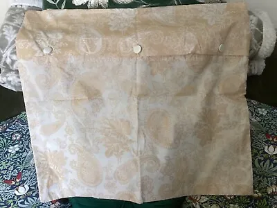 Two Stunning Large Floral Damask Cushion Covers In Cream & Gold 22x24 Never Used • £6.95