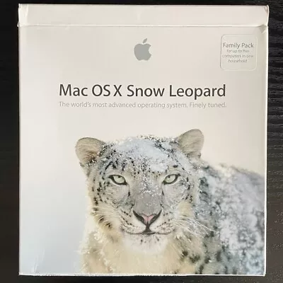 Mac OS X 10.6 Snow Leopard Family Pack Operating System Disc Used • £19.99