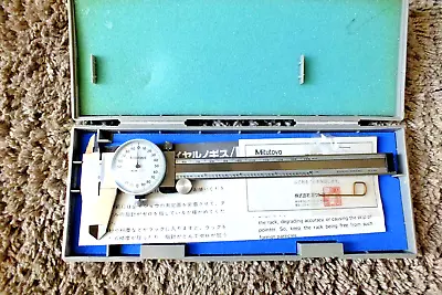 Mitutoyo 6” Dial Calipers # 505-626-50 Reads To .001 Excellent Condition In Box • $16.50