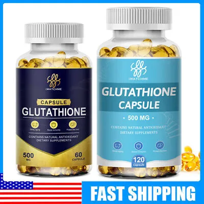 L-Glutathione Capsules 1000MG Natural Anti-Aging Skin Whitening 60/120  Caps • $10.98