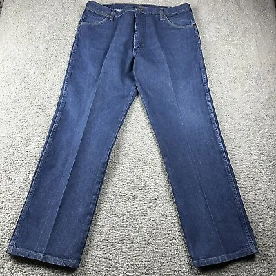 Vintage Wrangler Jeans Mens 38x30 Medium Wash Denim Western Wear 13MWZ 90s • $29.99