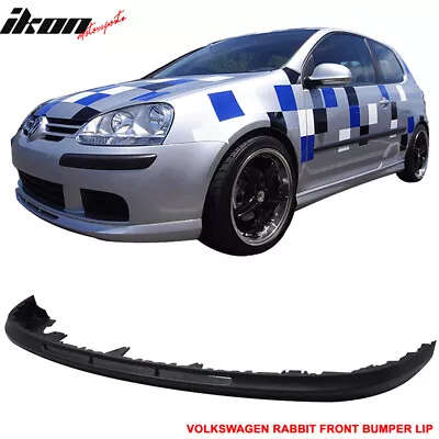 $124.99 • Buy Fits 06-09 VW Golf 5 MK5 Rabbit V-Style Front Bumper Lip Spoiler Unpainted PU