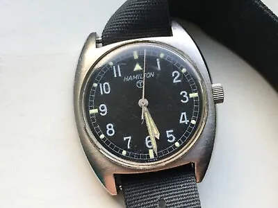 Gents Hamilton W10 Military Issued Wrist Watch 17J W10-6645-99 Swiss Made 1973 • $1055.60