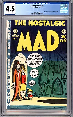 Mad #1 Cgc 4.5 Aka The Nostalgic Mad #1 Wood Kurtzman 20th Ann Reprint 1952-1972 • $279