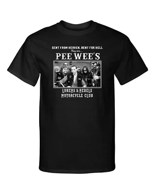 Pee Wee Herman Loners And Rebels Motorcycle Club Graphic Tee Shirt T-Shirt • $20.95