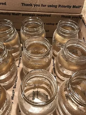 Wedding Vases Set Of 9 Gold Stripe Mason Jars • $18