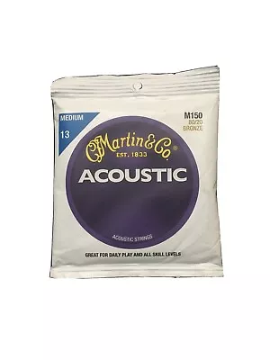 Martin Guitar Original Acoustic M150 80/20 Bronze Medium-Gauge Guitar Strings • $11.99